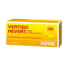VERTIGO HEVERT SL Tablets, 40 pcs