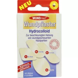 WUNDPFLASTER Hydrocolloid 4 sizes, 10 pcs