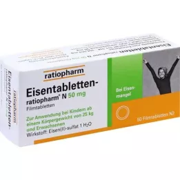 Iron tabletratiopharm N 50 mg film-coated tablets, 50 pcs