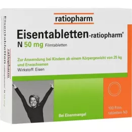 Iron tabletratiopharm N 50 mg film-coated tablets, 100 pcs