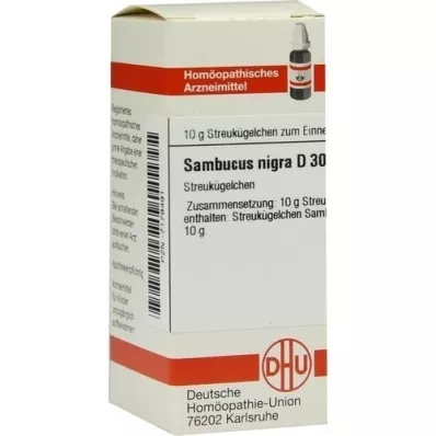 SAMBUCUS NIGRA D 30 Globuli, 10 g