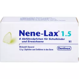 NENE LAX 1.5 suppos.for school children and adults, 6 pcs