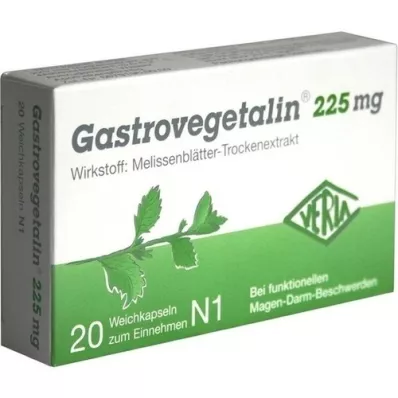 GASTROVEGETALIN 225 mg soft capsules, 20 pcs