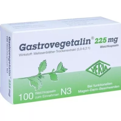GASTROVEGETALIN 225 mg soft capsules, 100 pcs