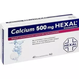 CALCIUM 500 HEXAL effervescent tablets, 40 pcs