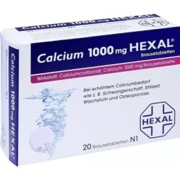 CALCIUM 1000 HEXAL effervescent tablets, 20 pcs