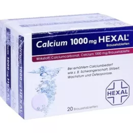 CALCIUM 1000 HEXAL effervescent tablets, 40 pcs