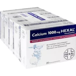 CALCIUM 1000 HEXAL effervescent tablets, 100 pcs