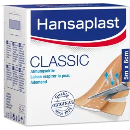 HANSAPLAST Classic plaster 6 cmx5 m, 1 pcs