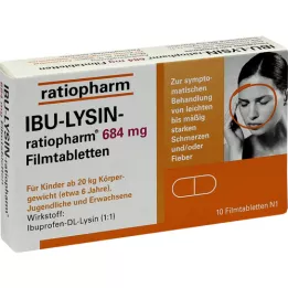 IBU-Lysin-ratiopharm 684 mg film-coated tablets, 10 pcs