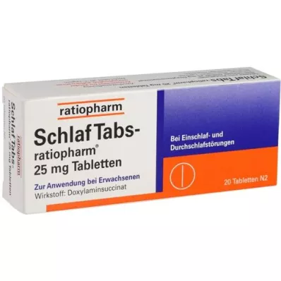 SCHLAF Tabsratiopharm 25 mg tablets, 20 pcs