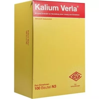 KALIUM VERLA Granulat Btl., 100 pcs