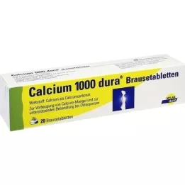 CALCIUM 1000 dura effervescent tablets, 20 pcs