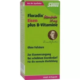 FLORADIX iron plus B vitamins capsules, 40 pcs