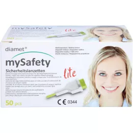 DIAMET Lite safety lancers 29 g 1.5 mm, 50 pcs