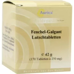FENCHEL-GALGANT-sucking tablets Aurica, 170 pcs