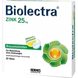 BIOLECTRA Zink effervescent tablets, 20 pcs