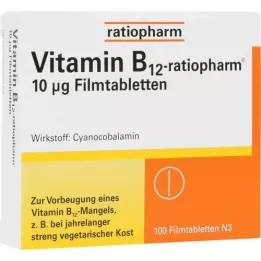 VITAMIN B12-RATIOPHARM 10 μg film -coated tablets, 100 pcs