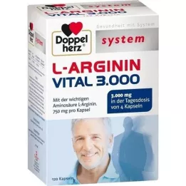 DOPPELHERZ L-arginine Vital 3,000 System capsules, 120 pcs