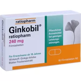 Ginkobil-ratiopharm 240 mg film-coated tablets, 60 pcs