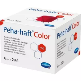 PEHA-HAFT Color fixing. Latex -free 6 cmx20 m red, 1 pcs