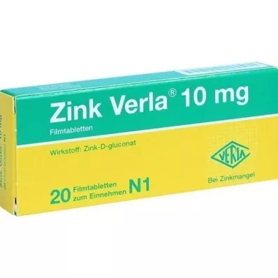 ZINK VERLA 10 mg film -coated tablets, 20 pcs
