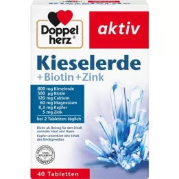 DOPPELHERZ Kieselerde+Biotin+Zink tablets, 40 pcs
