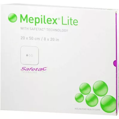 MEPILEX Lite foam association 20x50 cm sterile, 4 pcs