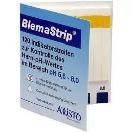 BLEMASTRIP PH 5.6-8.0 test strips, 120 pcs