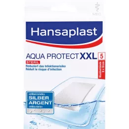 HANSAPLAST med Aqua Protect XXL plaster 8x10 cm, 5 pcs