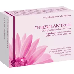 FENIZOLAN Kombi 600 mg vaginaloVulum+2% cream, 1 P