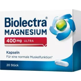 BIOLECTRA Magnesium 400 mg Ultra capsules, 20 pcs