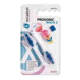 MIRADENT PROSONIC micro 2 refill brush head set, 1 pcs