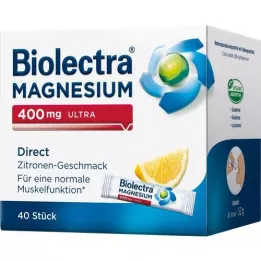BIOLECTRA Magnesium 400 mg Ultra Direct Lemon, 40 pcs