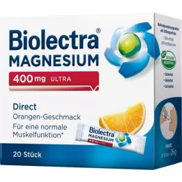BIOLECTRA Magnesium 400 mg Ultra Direct Orange, 20 pcs