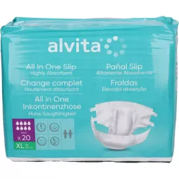 ALVITA All-in-one incontinence pants maxi xl night, 20 pcs