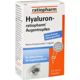 HYALURON-RATIOPHARM eye drops, 2x10 ml
