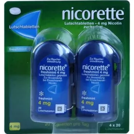 NICORETTE Freshmint 4 mg of lozenges pressed, 80 pcs