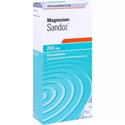 MAGNESIUM SANDOZ 243 mg effervescent tablets, 40 pcs