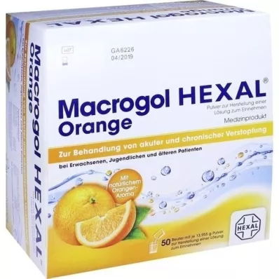 MACROGOL HEXAL Orange Plv.Z.Her.e.LSG.Z.einn.Btl., 50 pcs