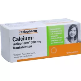 CALCIUM-RATIOPHARM 500 mg chewing tablets, 100 pcs