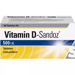 VITAMIN D SANDOZ 500 IU tablets, 100 pcs