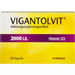 VIGANTOLVIT 2000 IU vitamin D3 soft capsules, 60 pcs