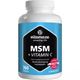 MSM HOCHDOSIERT+Vitamin C capsules, 360 pcs