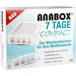 ANABOX Compact 7 days of weekly dosers white, 1 pcs