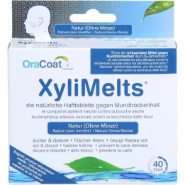 ORACOAT Xylimelts adhesive tablets without mint, 40 pcs