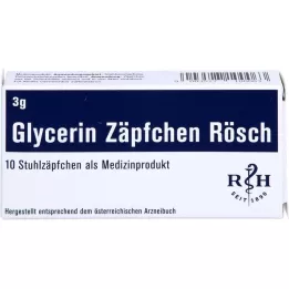 GLYCERIN ZÄPFCHEN Rösch 3 g against constipation, 10 pcs