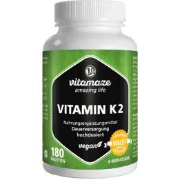 VITAMIN K2 200 μg high doses vegan tablets, 180 pcs