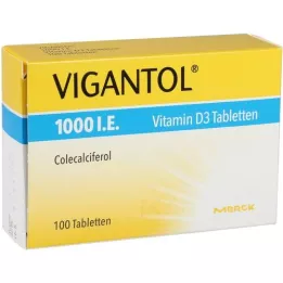 VIGANTOL 1,000 I.E. Vitamin D3 tablets, 100 pcs
