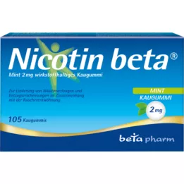 NICOTIN Beta Mint 2 mg of active ingredient. KaUgummi, 105 pcs